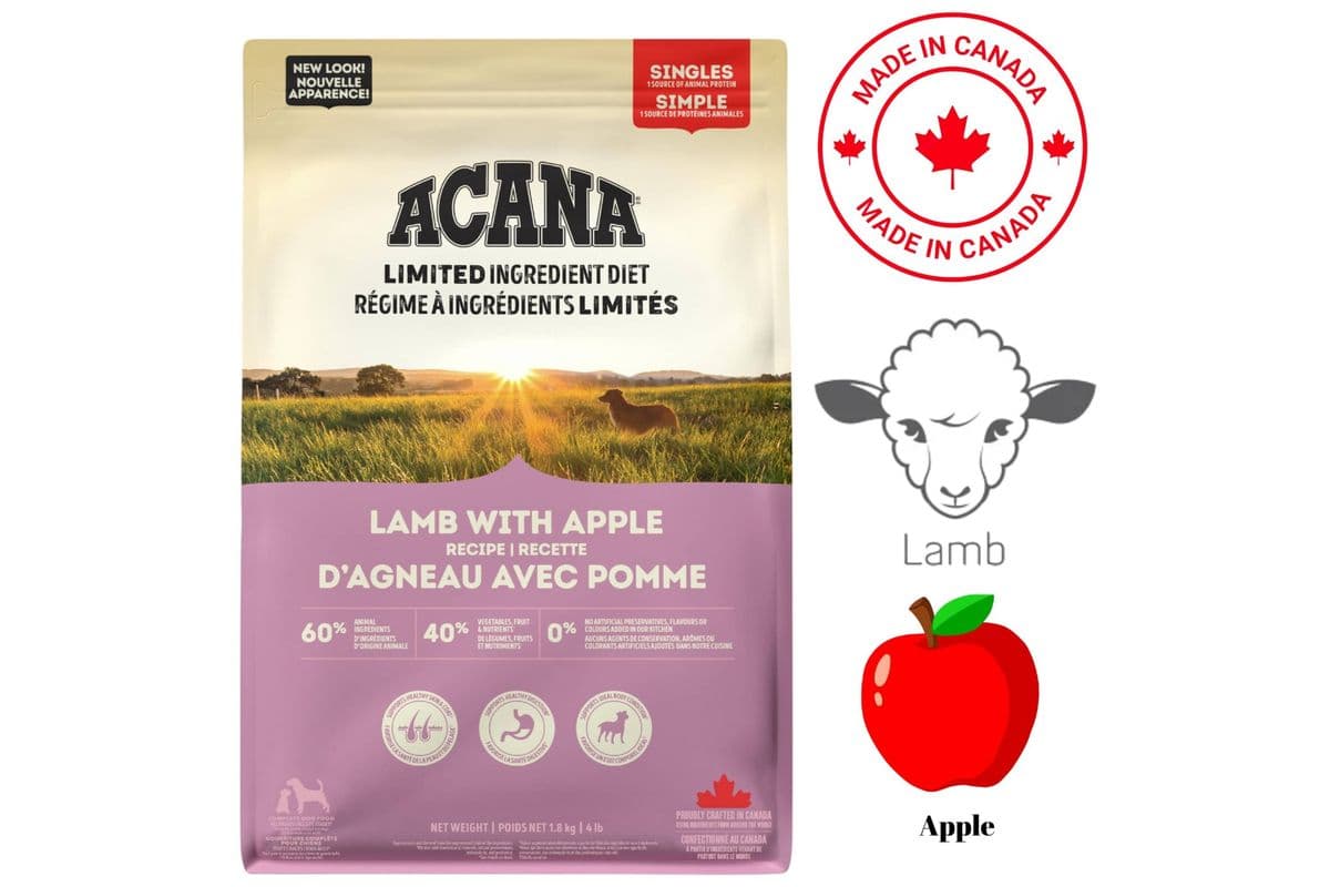 Acana - Limited Ingredient Lamb & Apple Dry Dog Food (4 lbs)