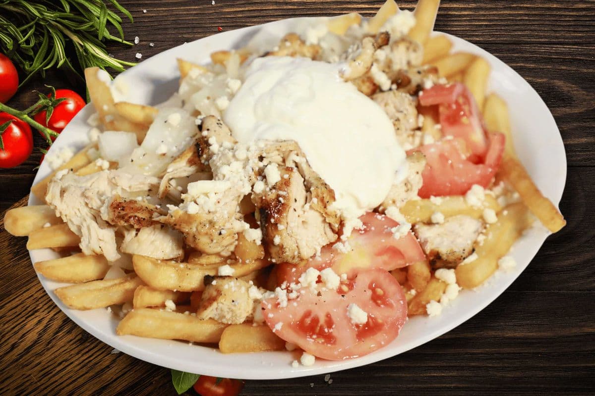 Pork Greek Fries