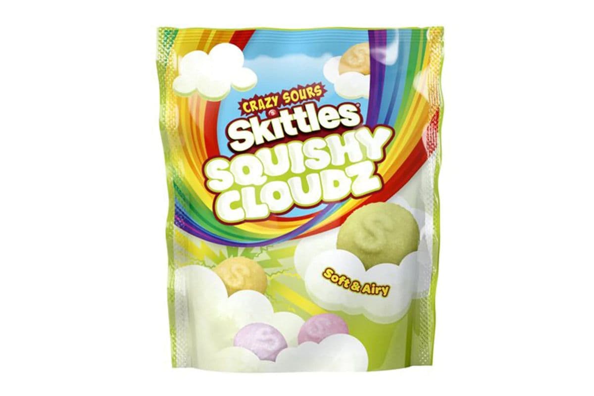Skittles Squishy Cloudz Crazy Sour (31.3g) (102 Cal)