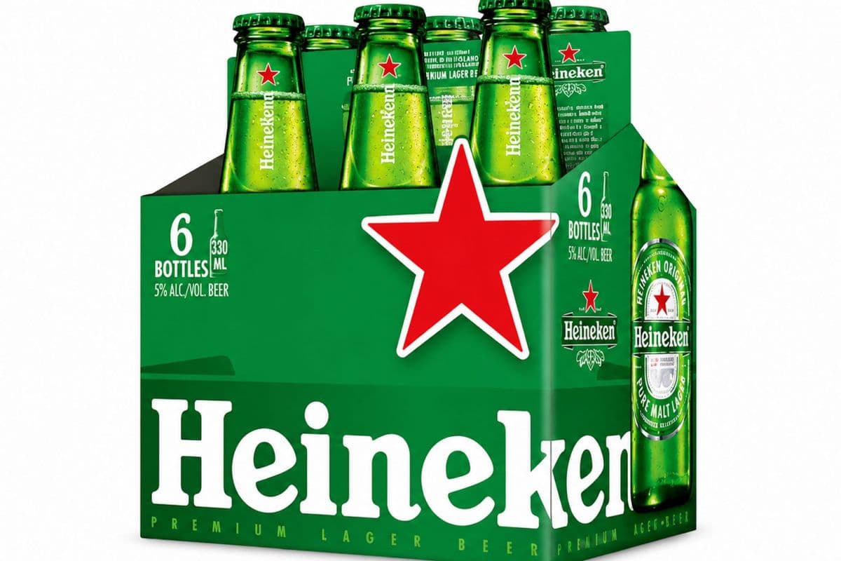Heineken Lager 6pk BTL (6 x 330 ml Bottle)
