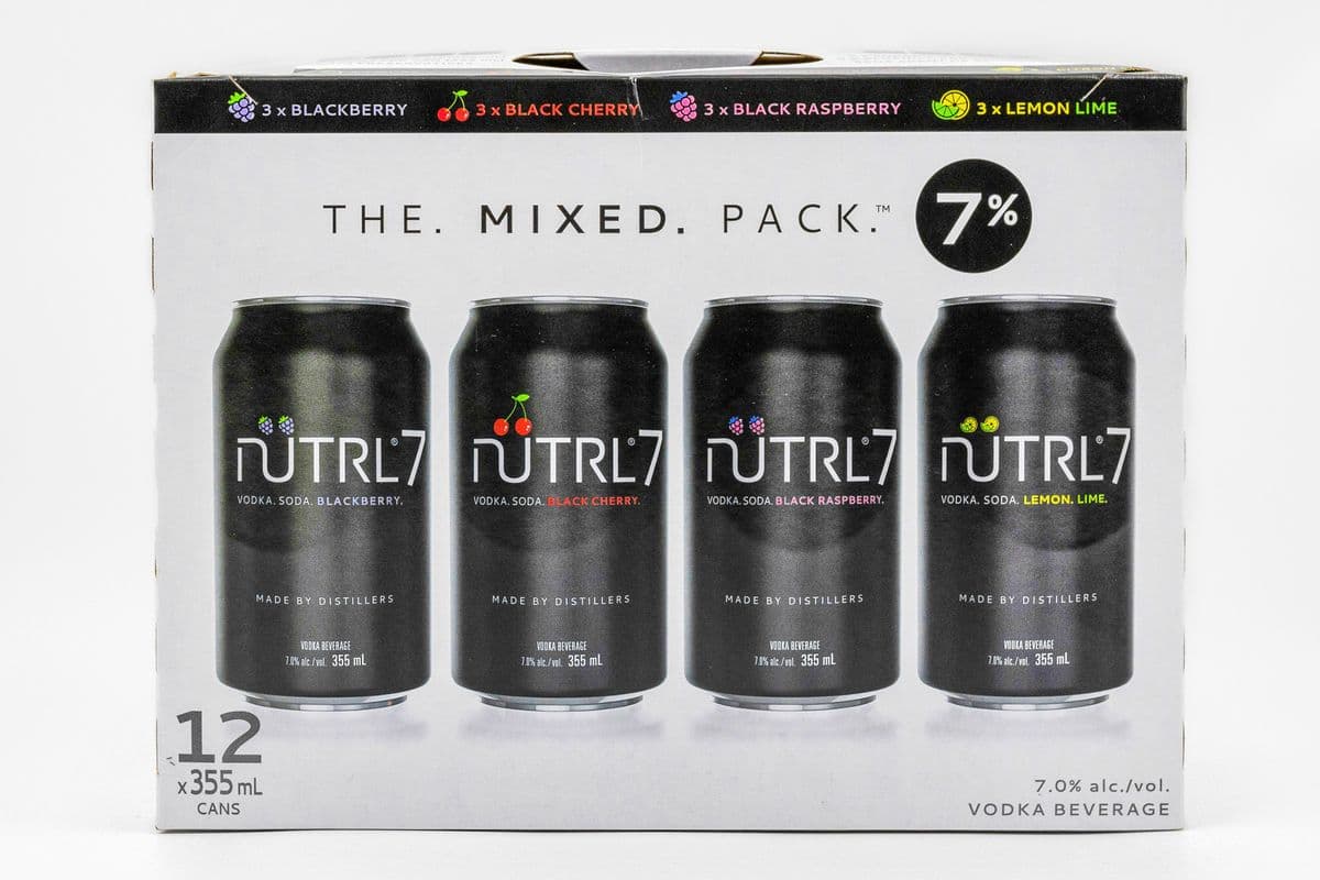 Nutrl 7 Vodka Soda Mixer Pack (12 Cans) (12 x 355ML Can)