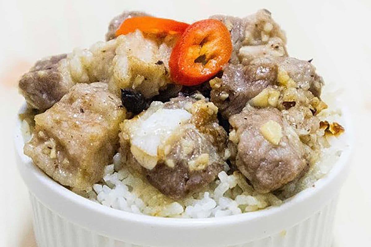 Steam Spare Ribs with Rice 排骨饭