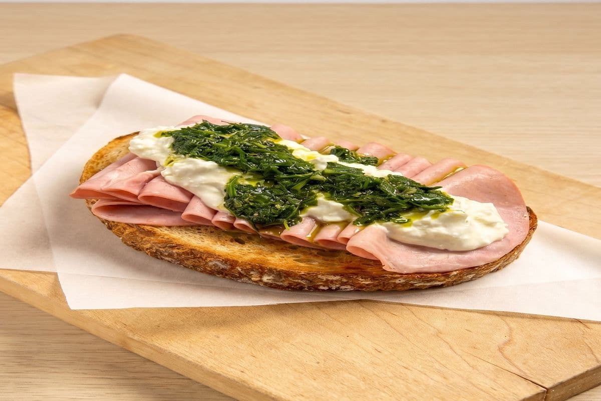 MORTADELLA TOAST: THE BURRATA BOMBSHELL