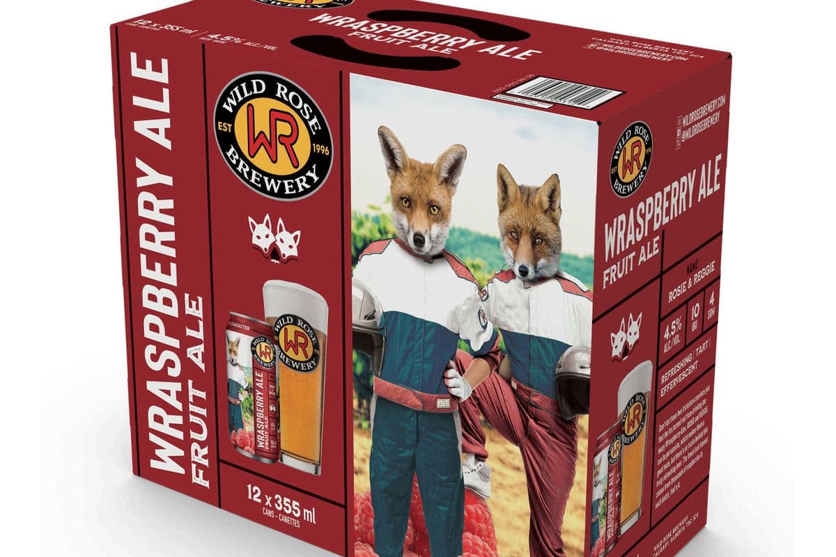 WILD ROSE WRASPBERRY ALE FRUT ALE 12*355ML CANS (12 x 12*355ML )