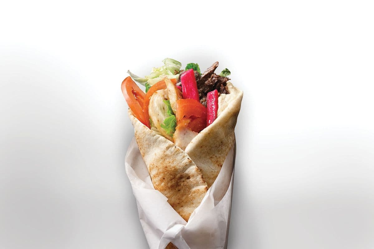 Chicken and Beef Shawarma Sandwich