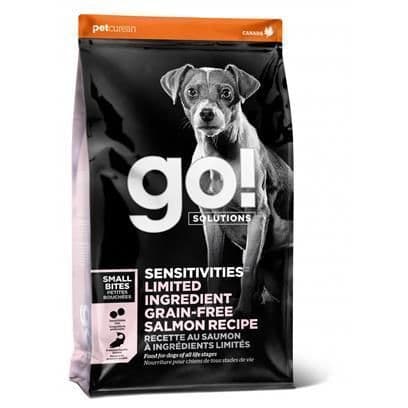 Petcurean Go! Solutions Sensitivities Small Bites Salmon Recipe Limited Ingredient Dog Food