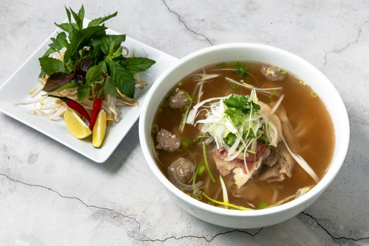 P30. Combination Rice Noodle Soup - Pho Thap Cam