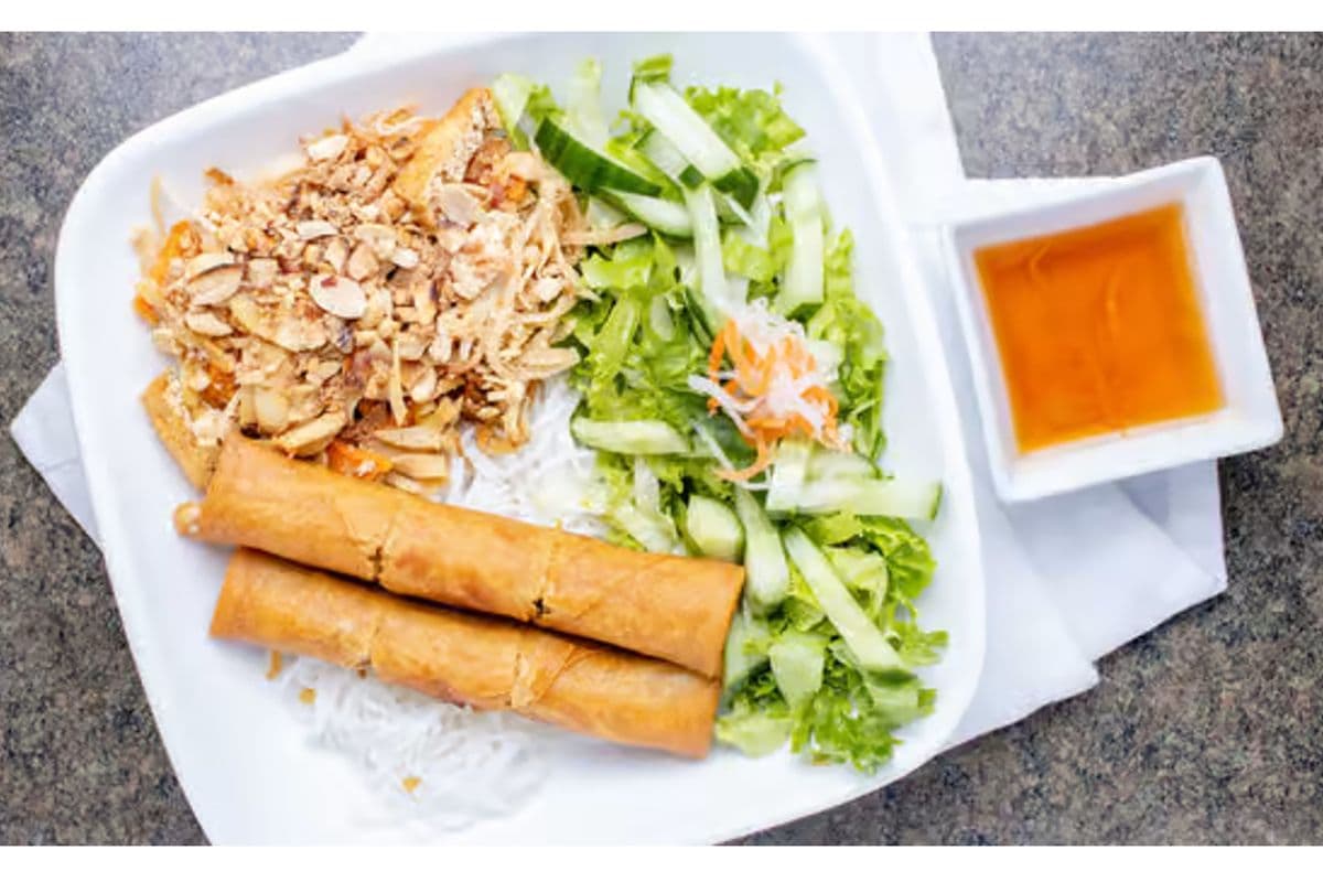 Vegan Vermicelli Spring Roll Bowl
