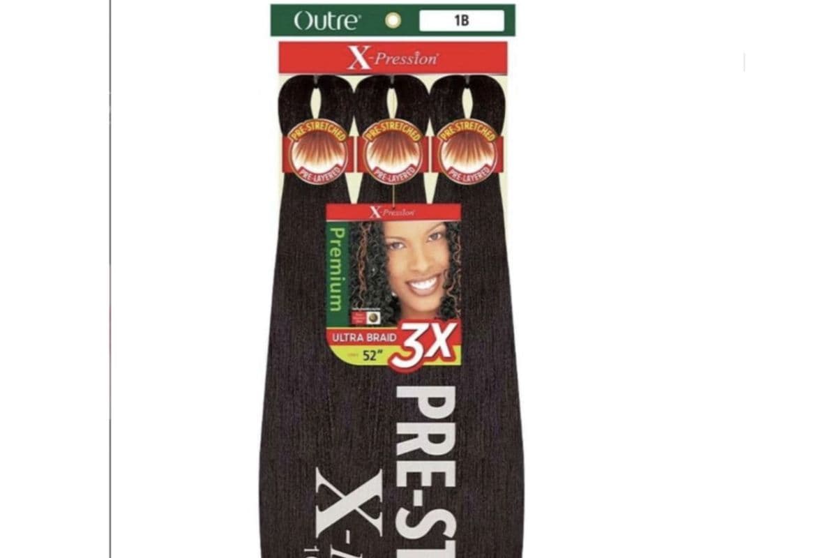 X-pression Pre-stretched 52" braiding hair