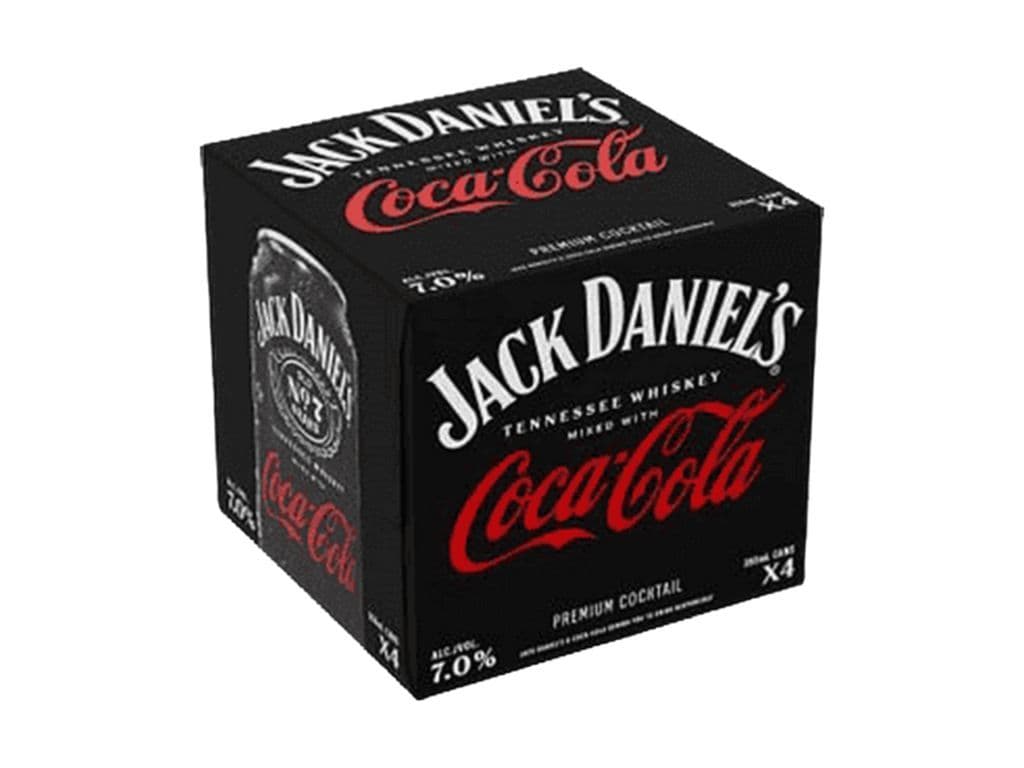 Jack Daniel's & Coca Cola 4pk