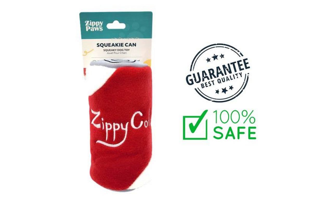 Zippy Paws - Squeakie Can Dog Toy - Zippy Cola