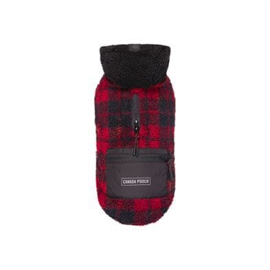 Canada Pooch Cool Factor Hoodie - Red Plaid