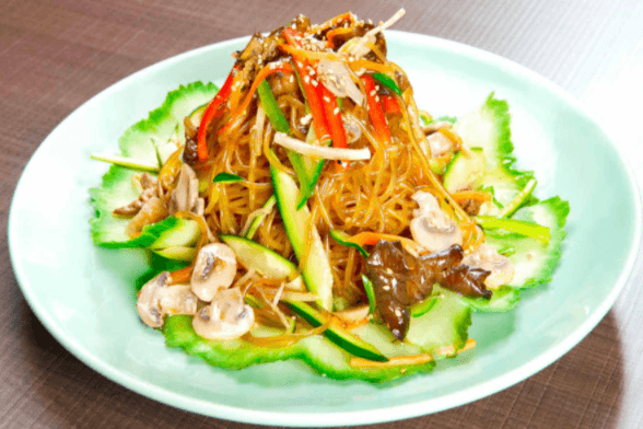 18. Japchae (Potato Noodles)