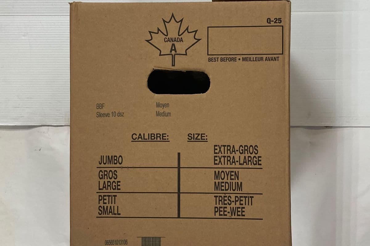 Out of stock Burnbrae Farms Large White Eggs (Case of 15)