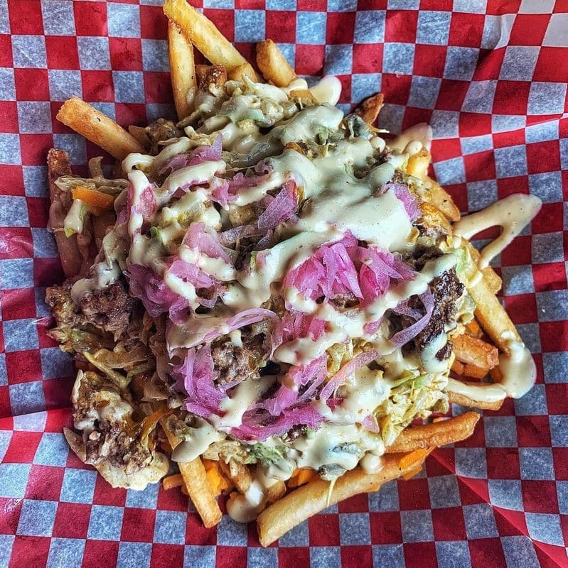 Beef Patty Loaded Fries
