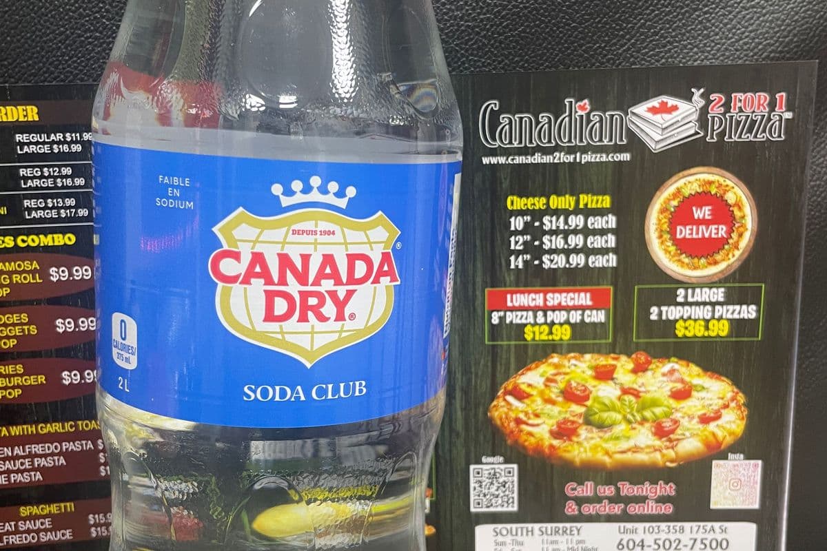 Canada Dry club soda 2L