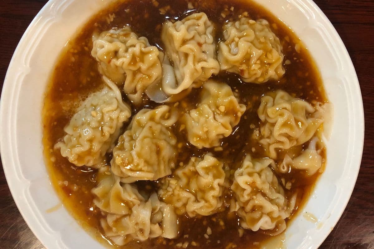 #4A. Wonton in Spicy Garlic Sauce