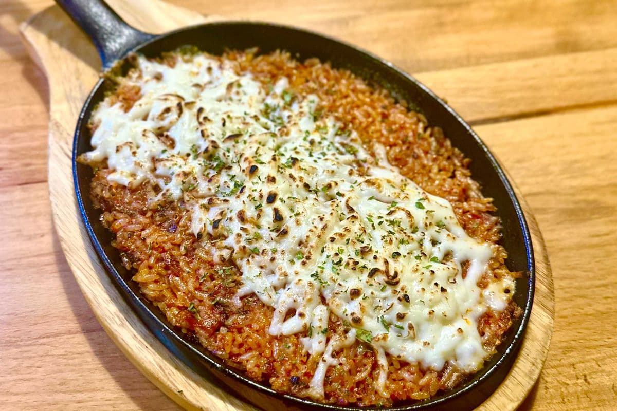 Kimchi cheese bap