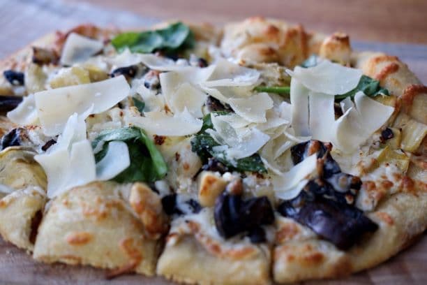 Mushroom and Goat Cheese Pizza