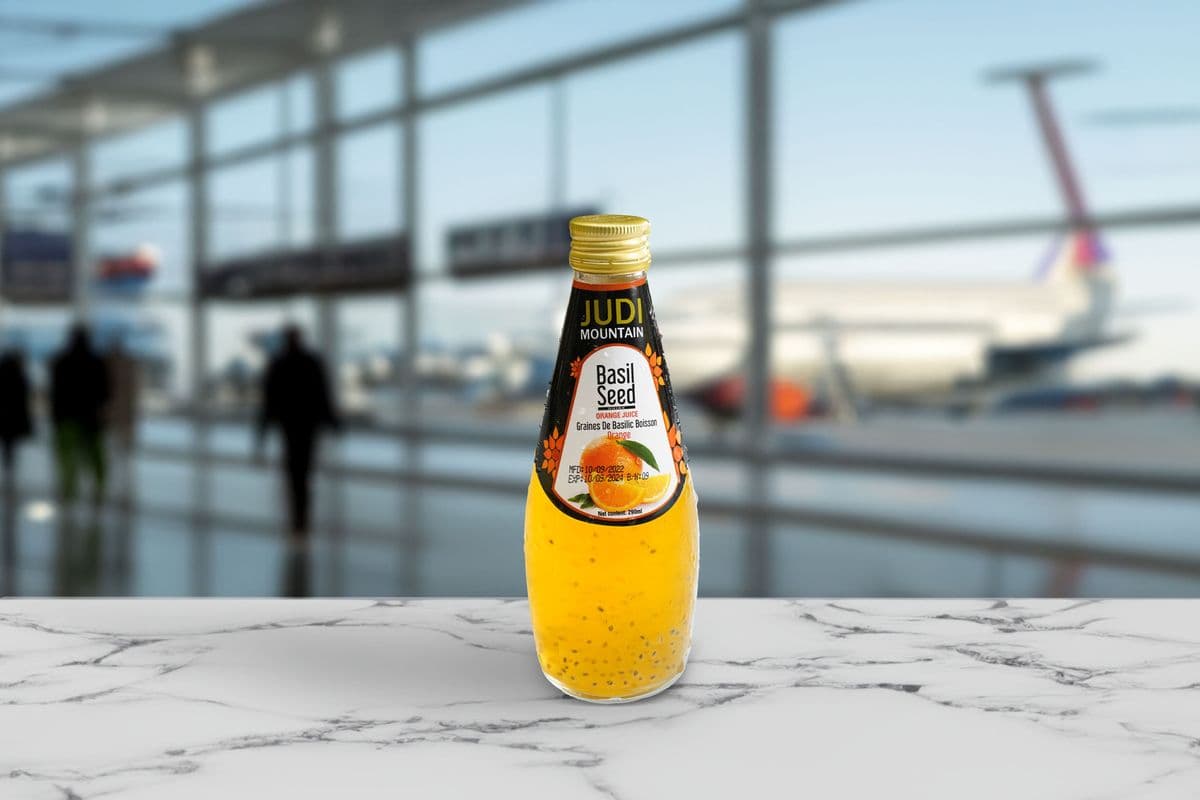 Judi Basil Seed Orange Juice