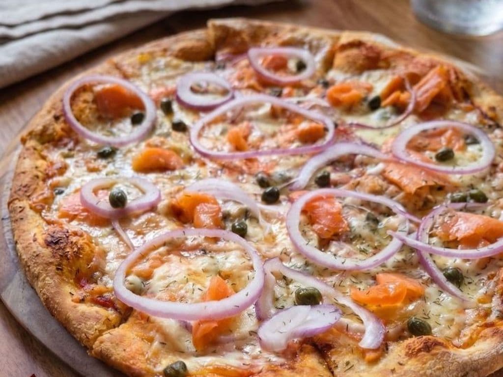 Salmone Pizza SM.