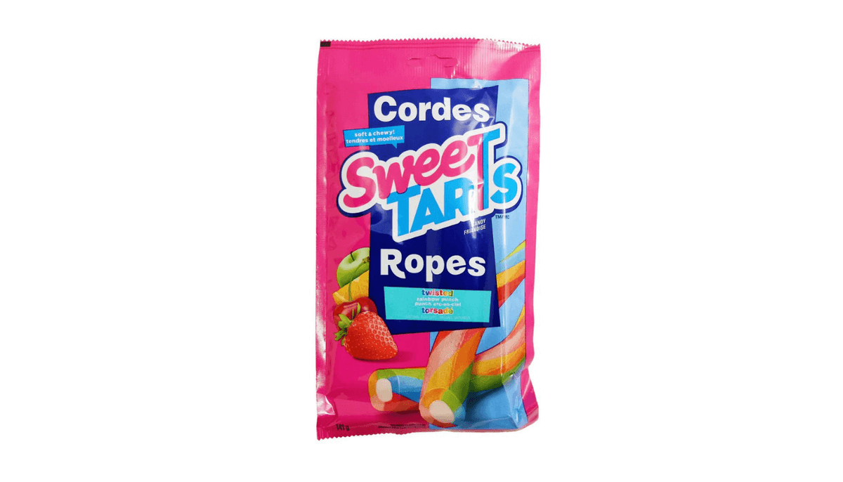 Sweetart Ropes - Torsadé Punch Arc-en-ciel / Twisted Rainbow Punch 141g