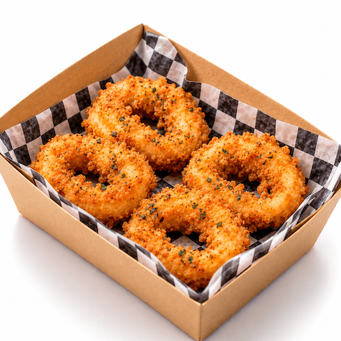 [Street] Fried Calamari  4 pcs /  오징어 튀김  / 炸鱿鱼
