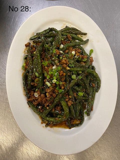28. String Beans with Minced Pork