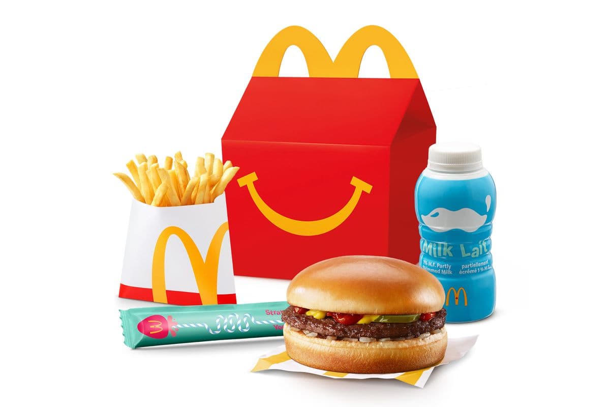 Happy Meal Hamburger with Small Fries [510-620 Cals]