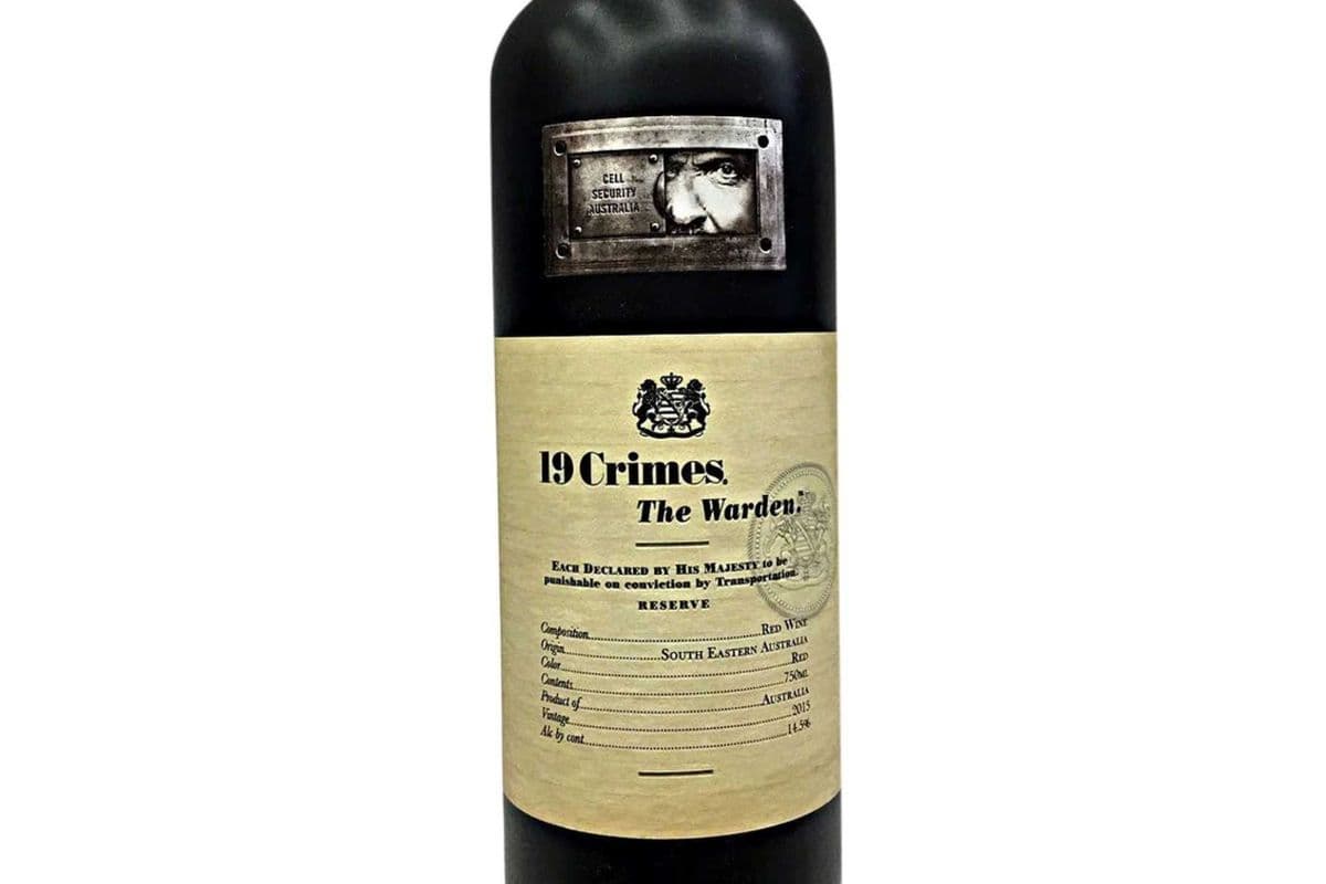 19 Crime Warden, 750ml Wine (13% ABV) (1 x 750 ml)