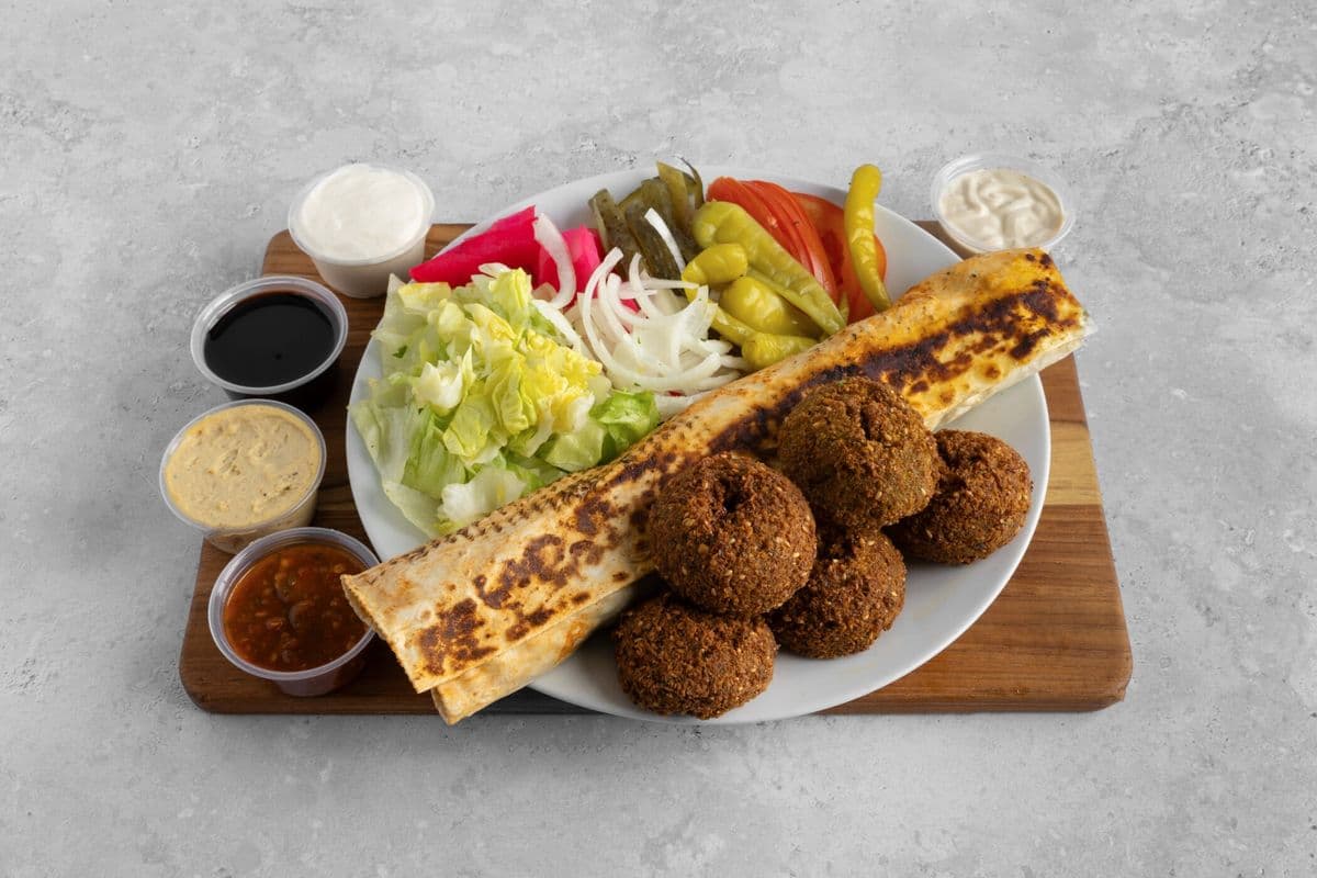 Falafel Saj Wrap