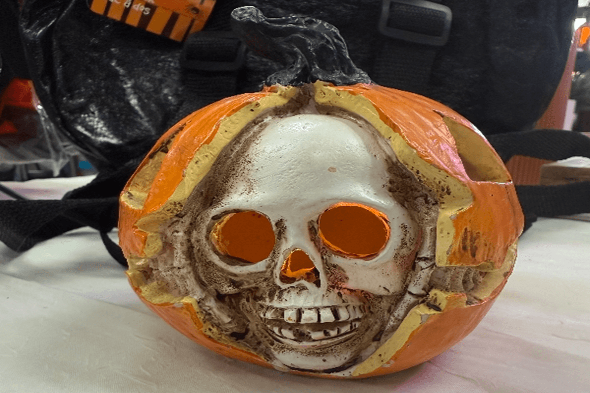 Pumpkin with LED lights