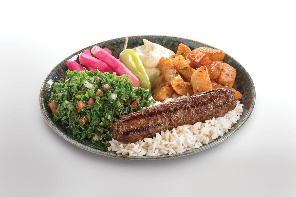 Kefta Skewer Plate (1 Skewer)