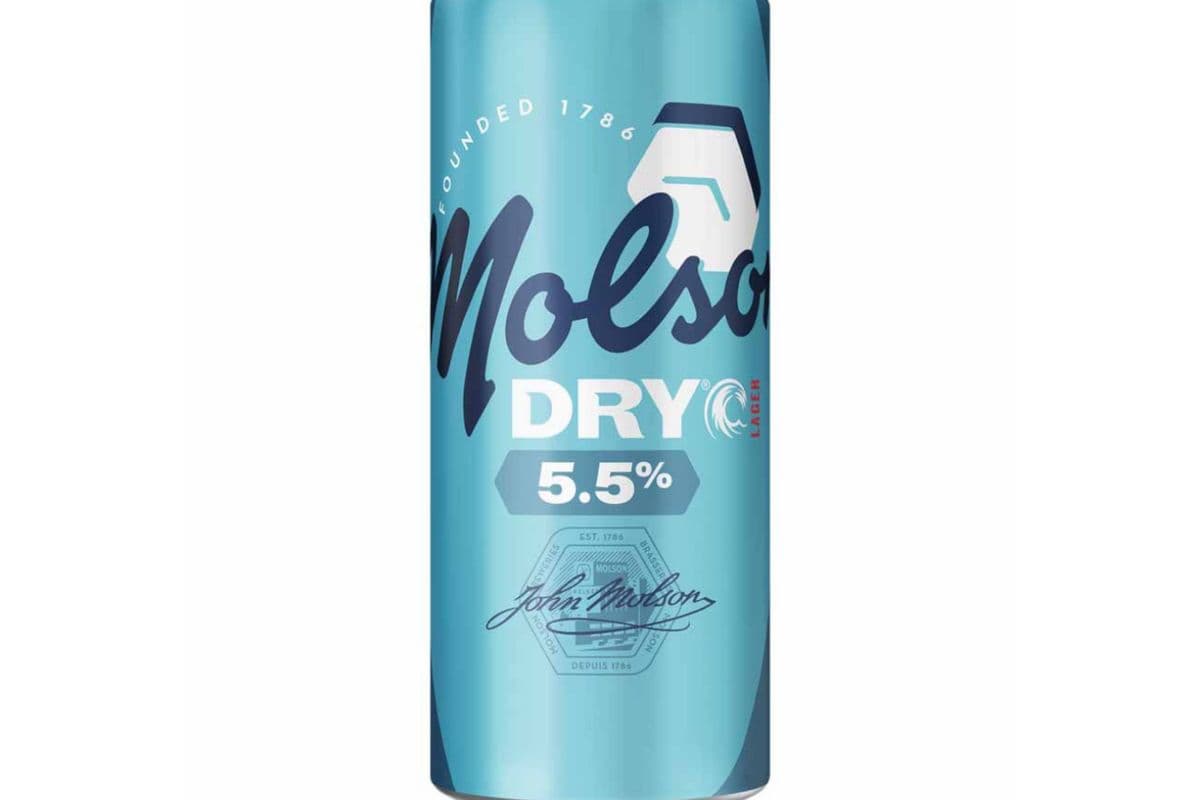 Molson dry lager beer 473 ml (1 x 473 ml)