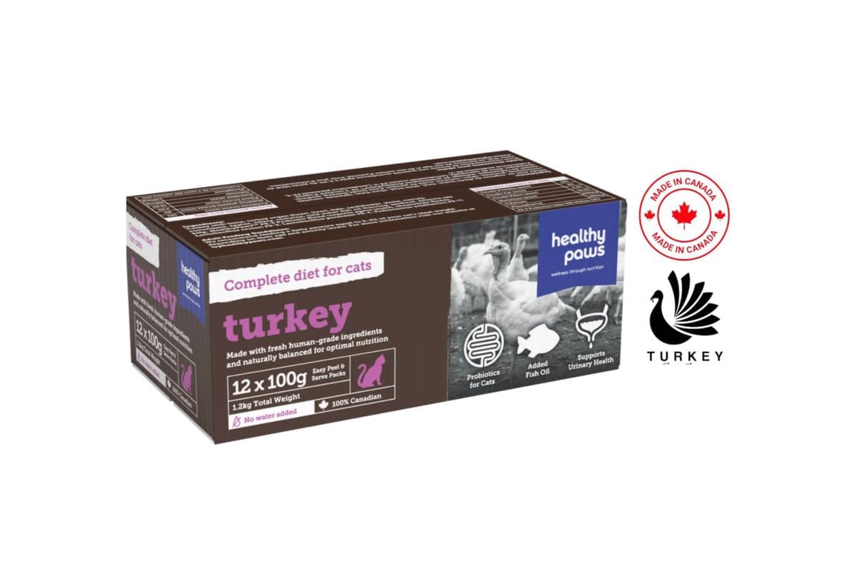 Healthy Paws Feline Complete Dinner Turkey (100 g)