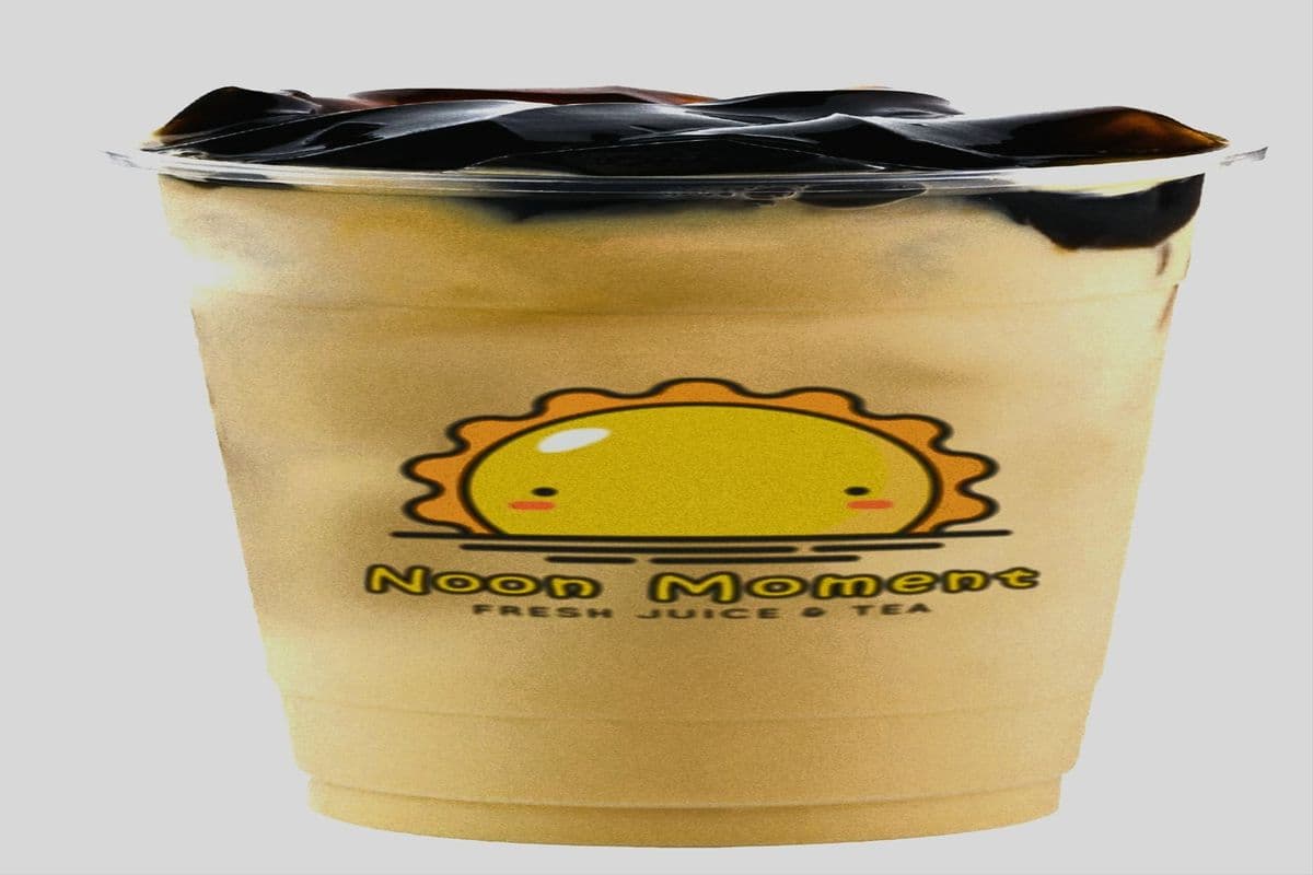 Grass Jelly Milk Tea