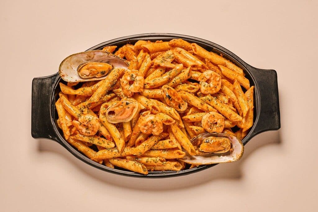 Pâtes aux Moules et Crevettes / Shrimp & Mussels Pasta