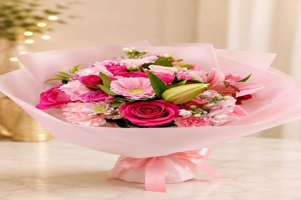 Sweet Blush Pink Floral Bouquet