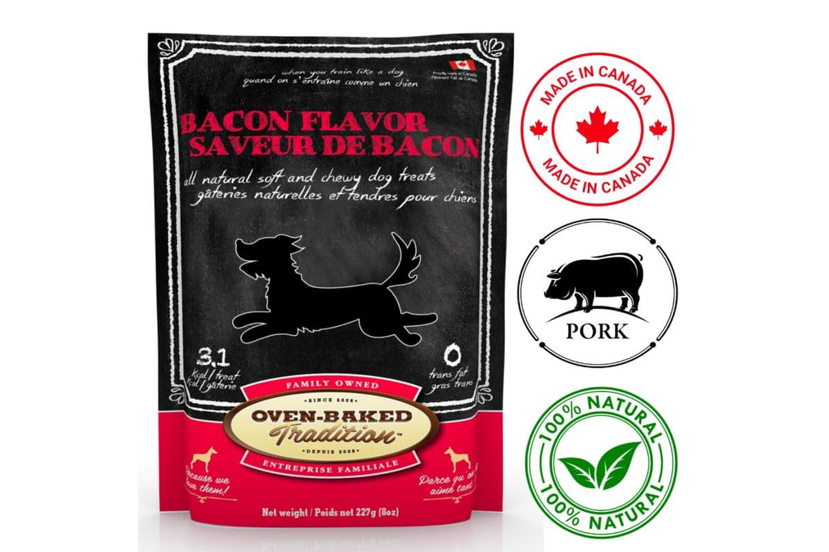 Oven-Baked Tradition Soft and Chewy Bacon Dog Treats (8 oz)