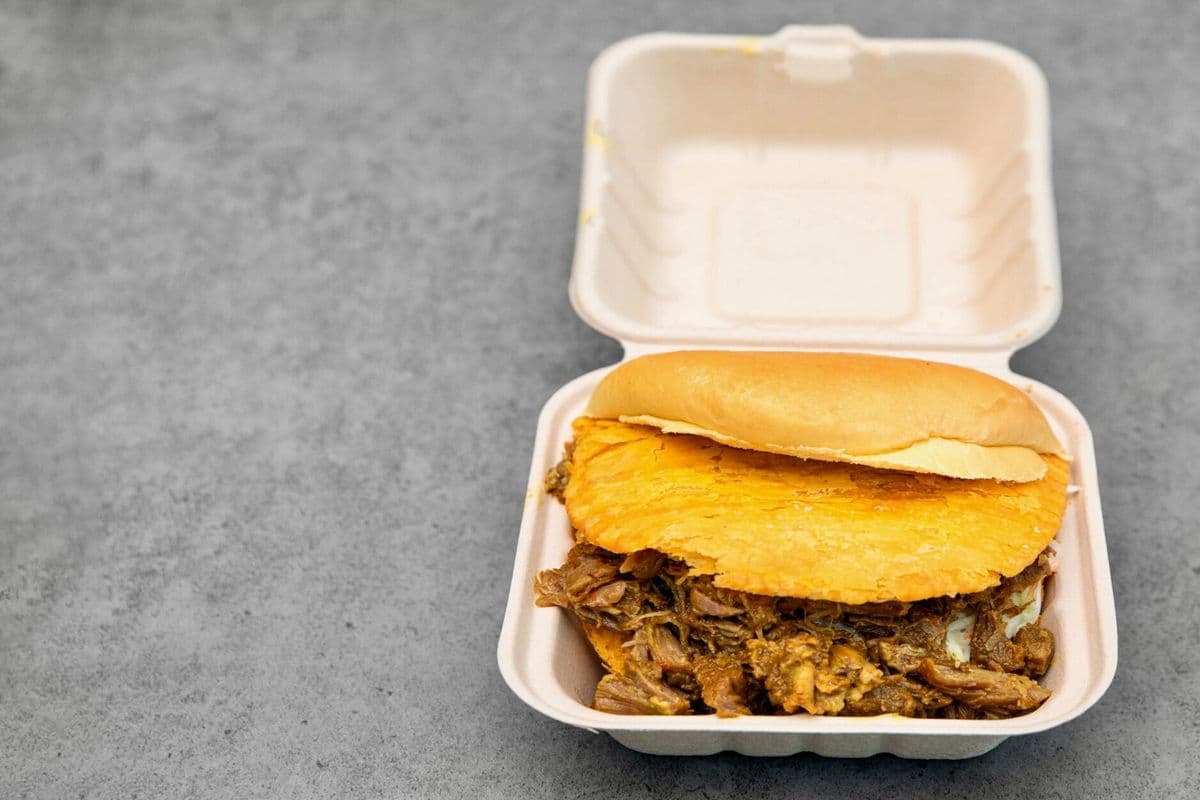 Curry Goat Stuffed Patty