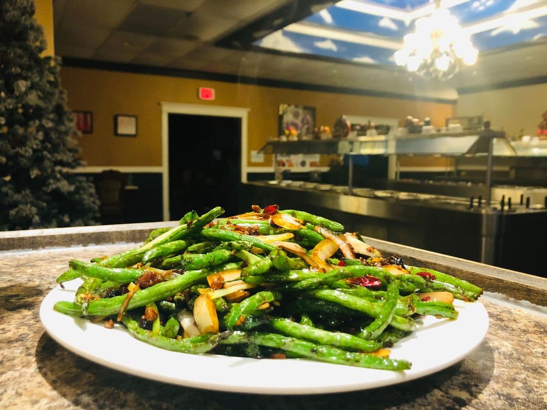 Stir-Fried Green Beans with miced pork