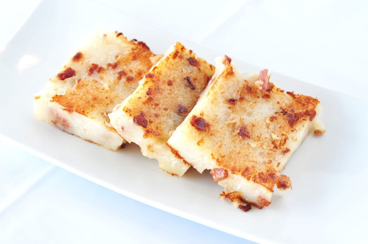 25. Pan-Fried Turnip Cake with Chinese Pork Sausage