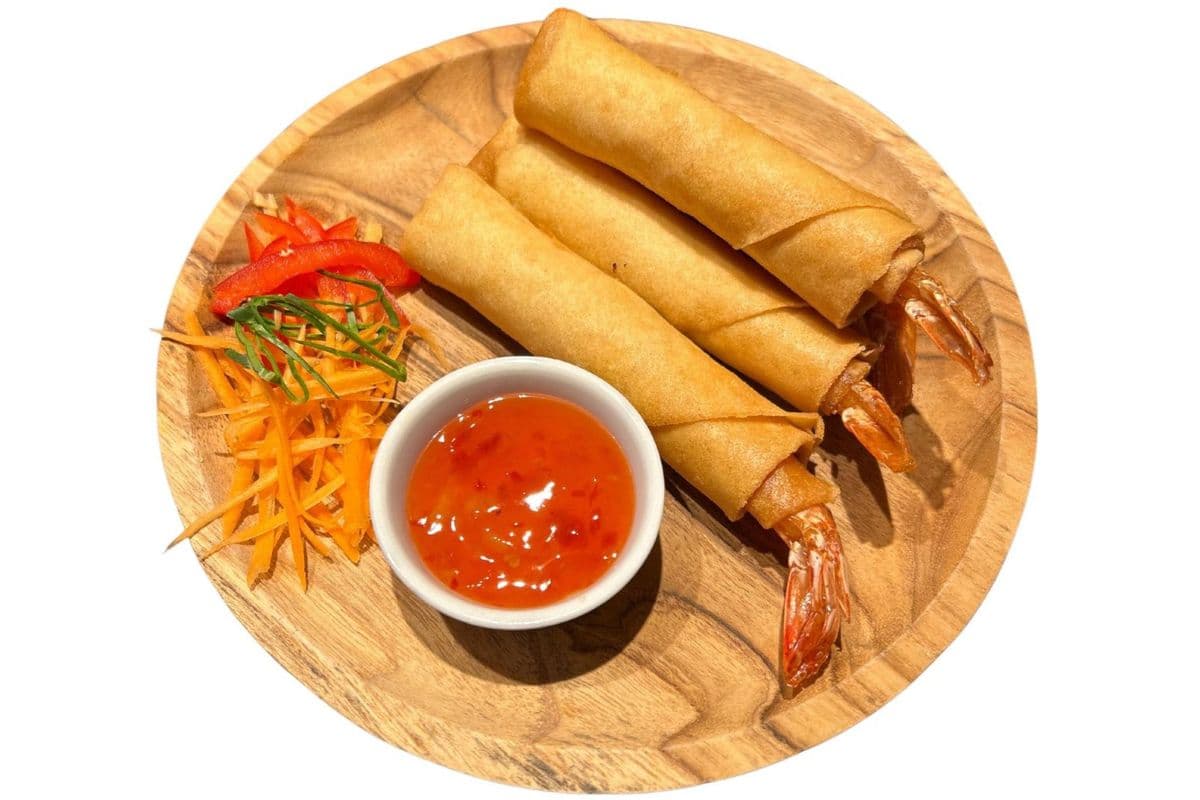 E2. Rouleaux impériaux aux crevettes (3 mcx) / E2. Shrimp Egg Rolls (3 Pcs)