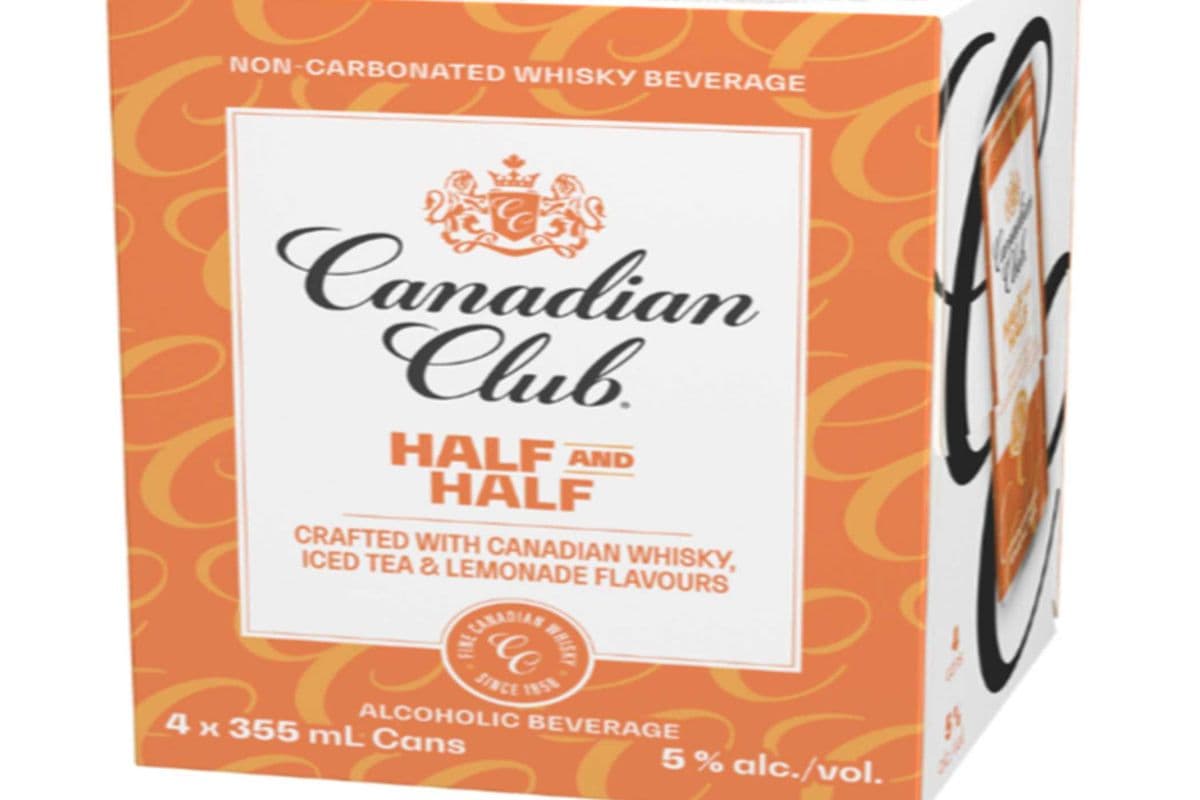 CANADIAN CLUB HALF & HALF (4 x 355ML)