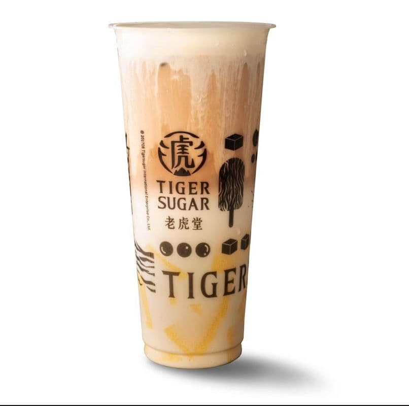 Tiger Pudding Milk Tea w/Cheese Mousse (Large Only) / 芝士布丁鮮奶茶