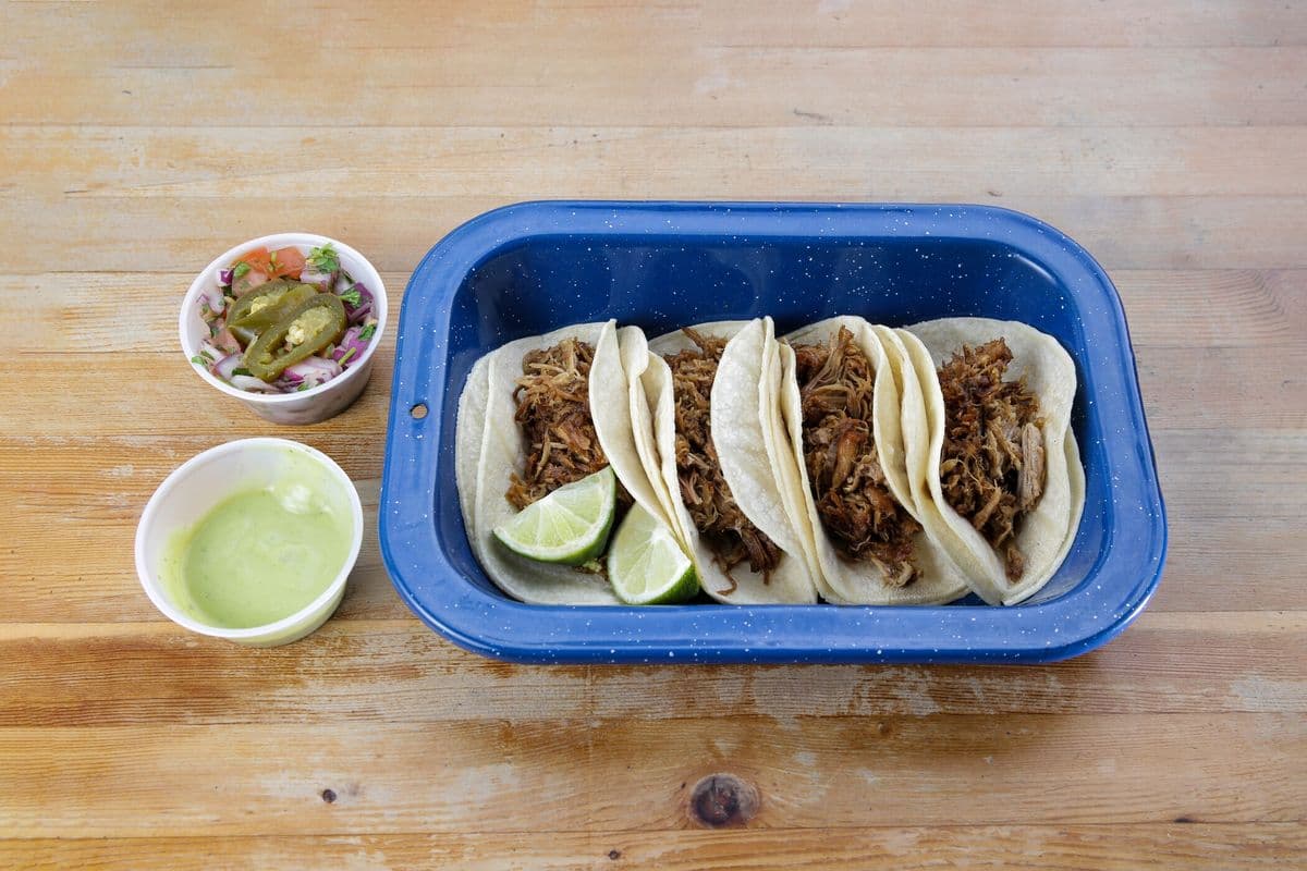 4 Tacos of Carnitas Don José