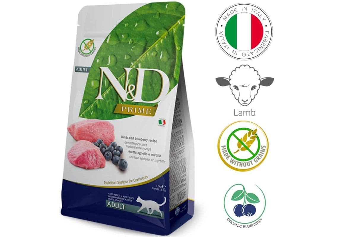 Farmina - Lamb & Blueberry Adult Dry Cat Food (11 lbs)