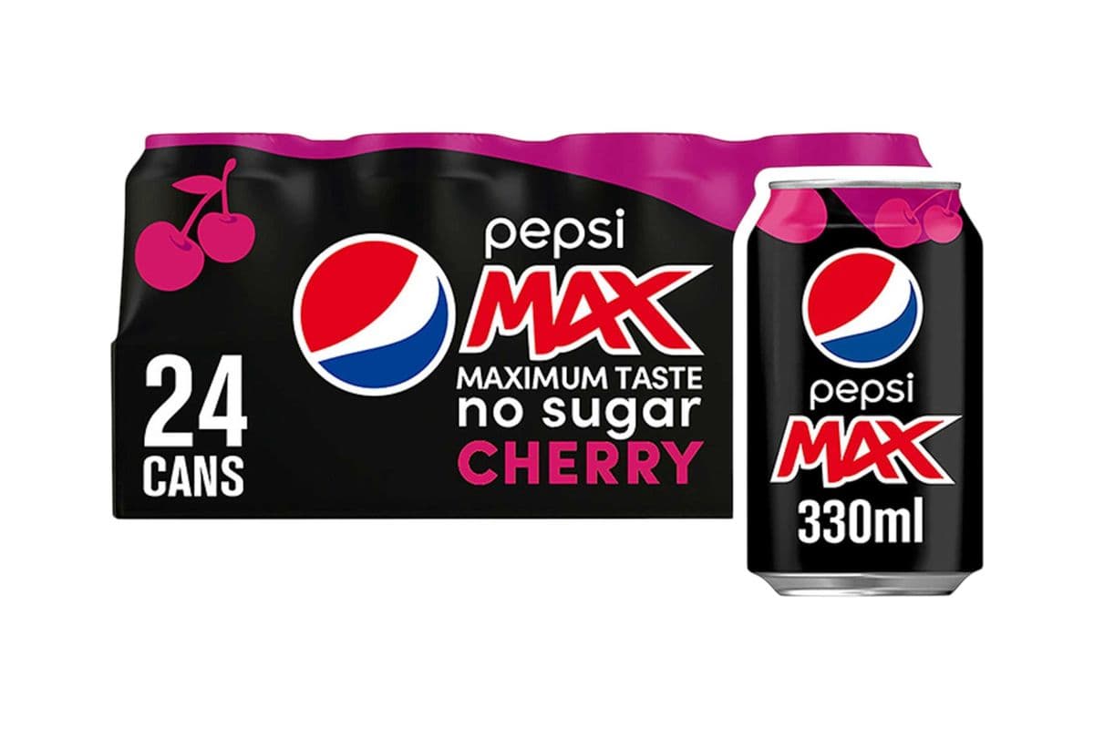 Pepsi Max Cherry No Sugar (330ml) (10 Cal)