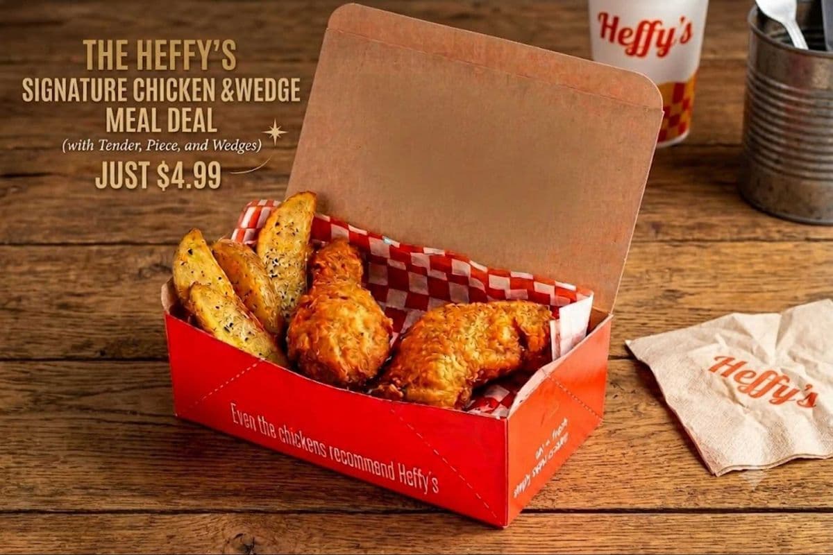 1 PC of chicken & tender with fries