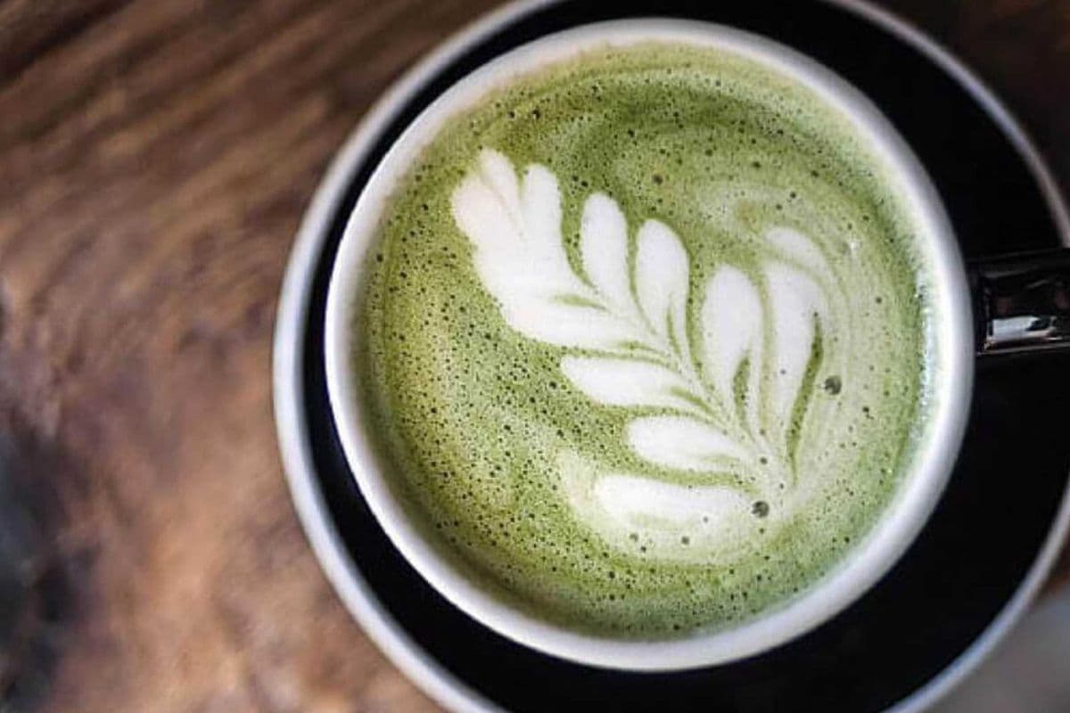 Hazelnut Matcha Latte